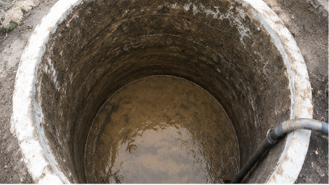 Underground Water Tank Before Cleaning
